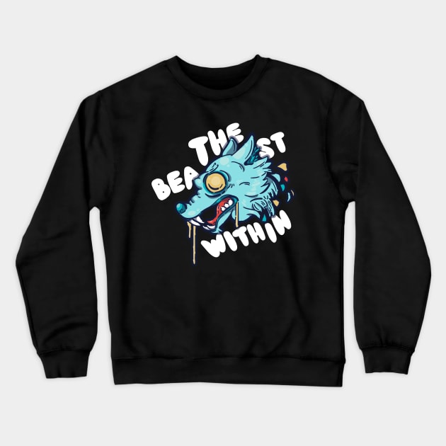 Beast Crewneck Sweatshirt by Guyshulia